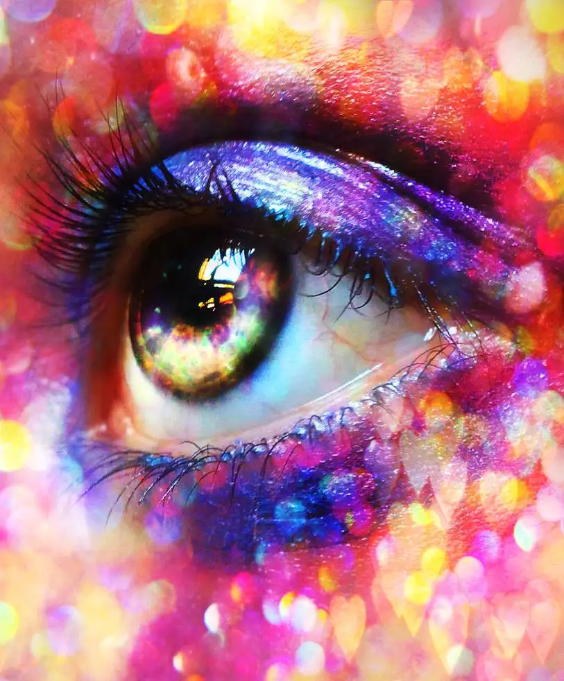 

JMINE Div 5D Eye Colorful Shiny Full Diamond Painting cross stitch kits art High Quality artist 3D paint by diamonds