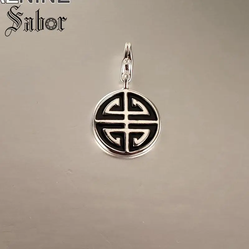 Серебряный цвет благоприятная символа долголетия Diy Подвески подходят для