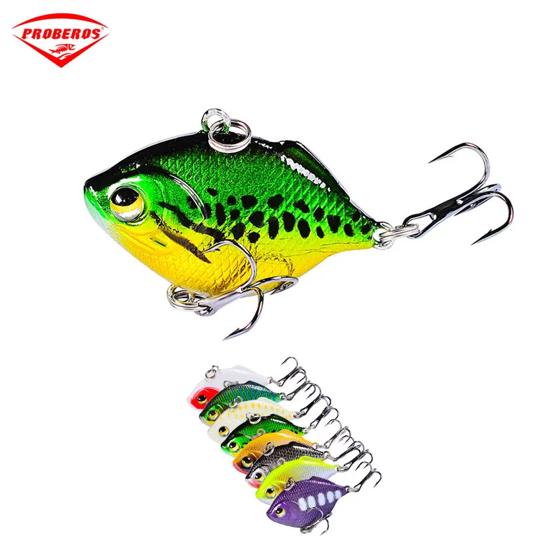 

PRO BEROS искусственная приманка для рыбной ловли, искусственная приманка 4,5 см/8,5 г, пластиковая рыболовная приманка Vib, жесткая приманка, рыбол...