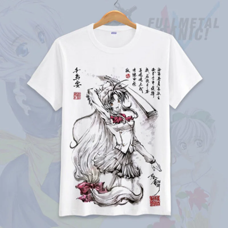

New Anime Full Metal Panic T-Shirt Kaname Chidori T shirt Fashion Women Men Tees Top