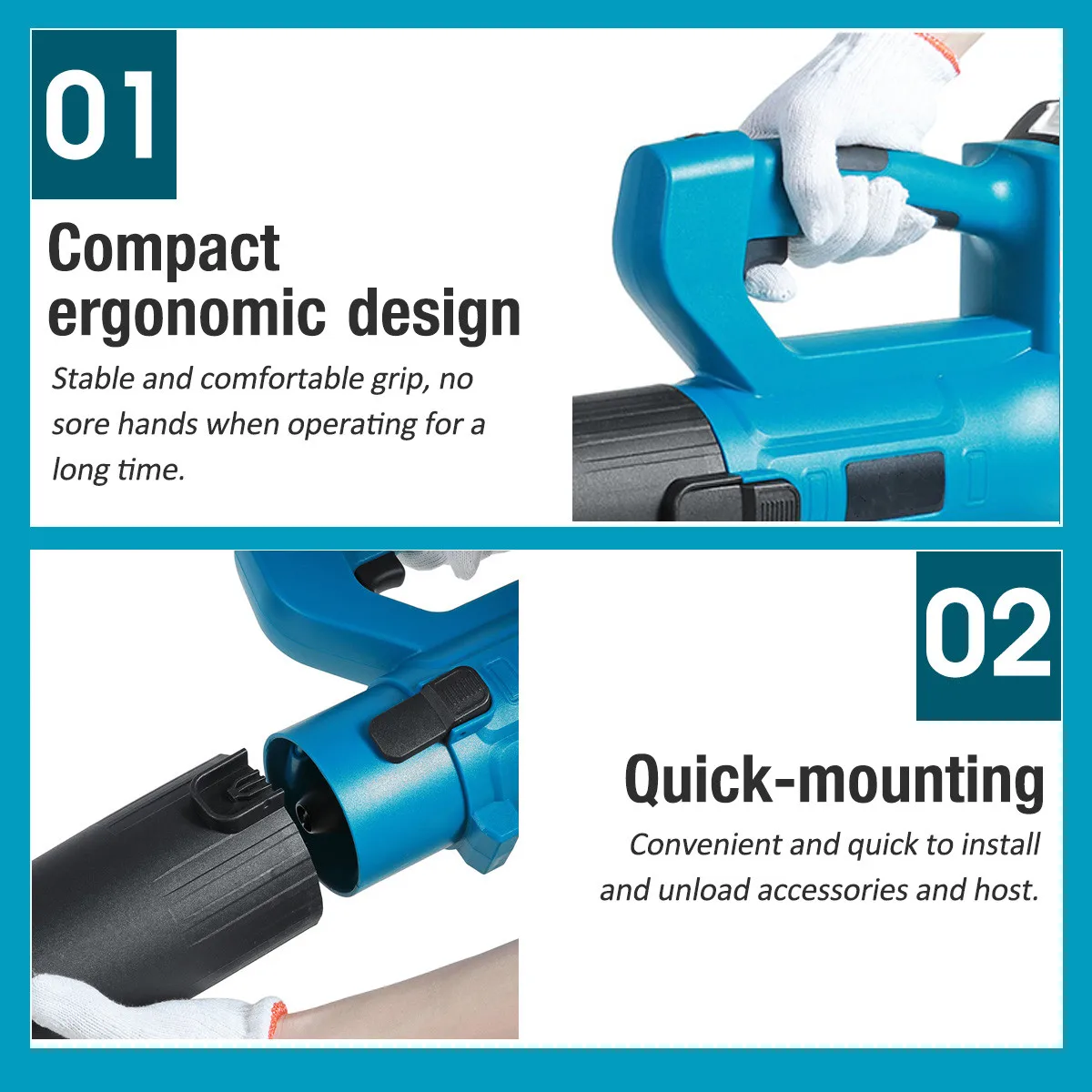 2500w 3 In 1 Cordless Electric Air Blower 20000RPM Handheld Leaf Dust Collector Sweeper Garden Tools for Makita Battery - купить по