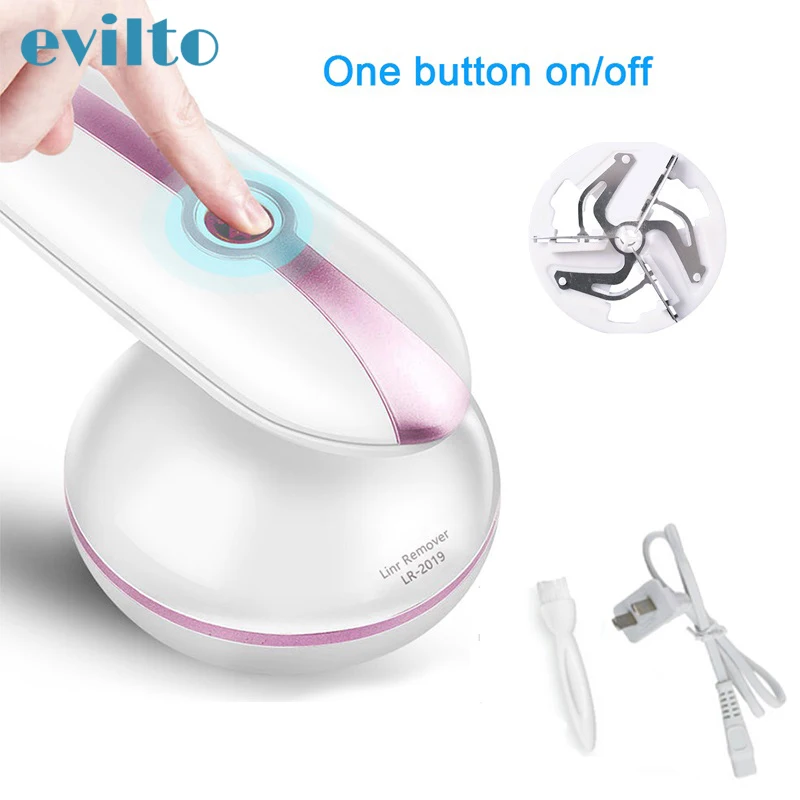 Электробритва для удаления ворса машинка катышков одежды с USB|Липкие ролики и