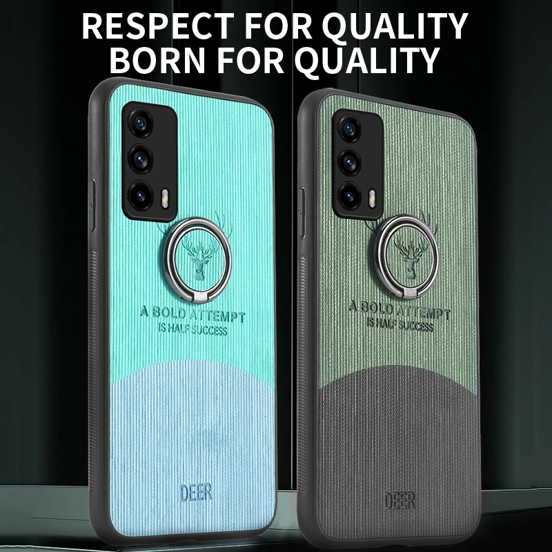 

Luxury Shockproof Car Magnetic Ring Holder Canvas Mobile Phone Cases For Realme X7 Pro UT Cover For Realme V13 Fundas Coque Bags