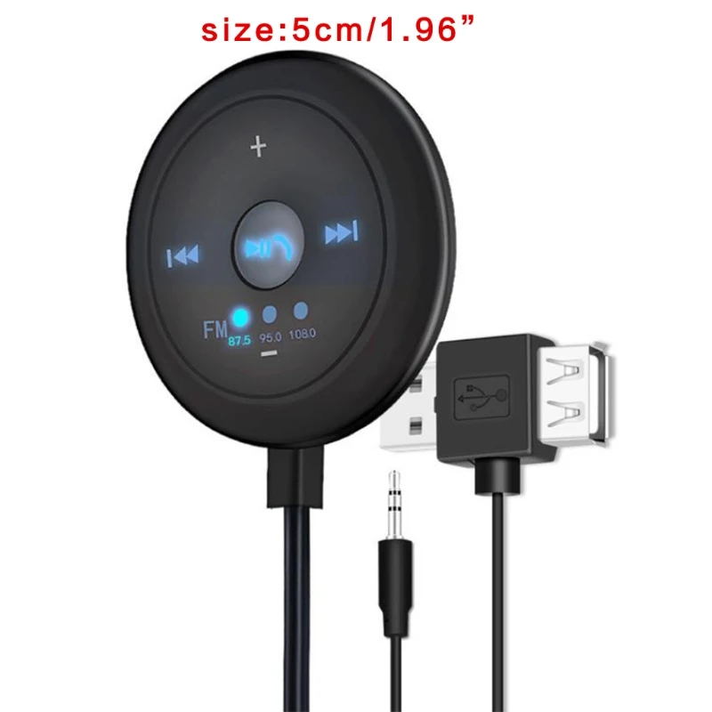 Адаптер ресивера совместимый с Bluetooth USB AUX адаптер для телефона FM-порт