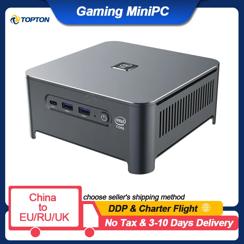 Мини-ПК TOPTON Windows 10 Intel i9 10880H 8 ядер 16 потоков 2 * DDR4 M.2 NVME Lan Barebone система DP HDMI HTPC NUC