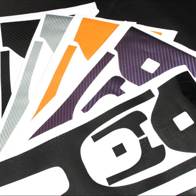 Наклейки на панель переключения передач автомобиля из углеродного волокна