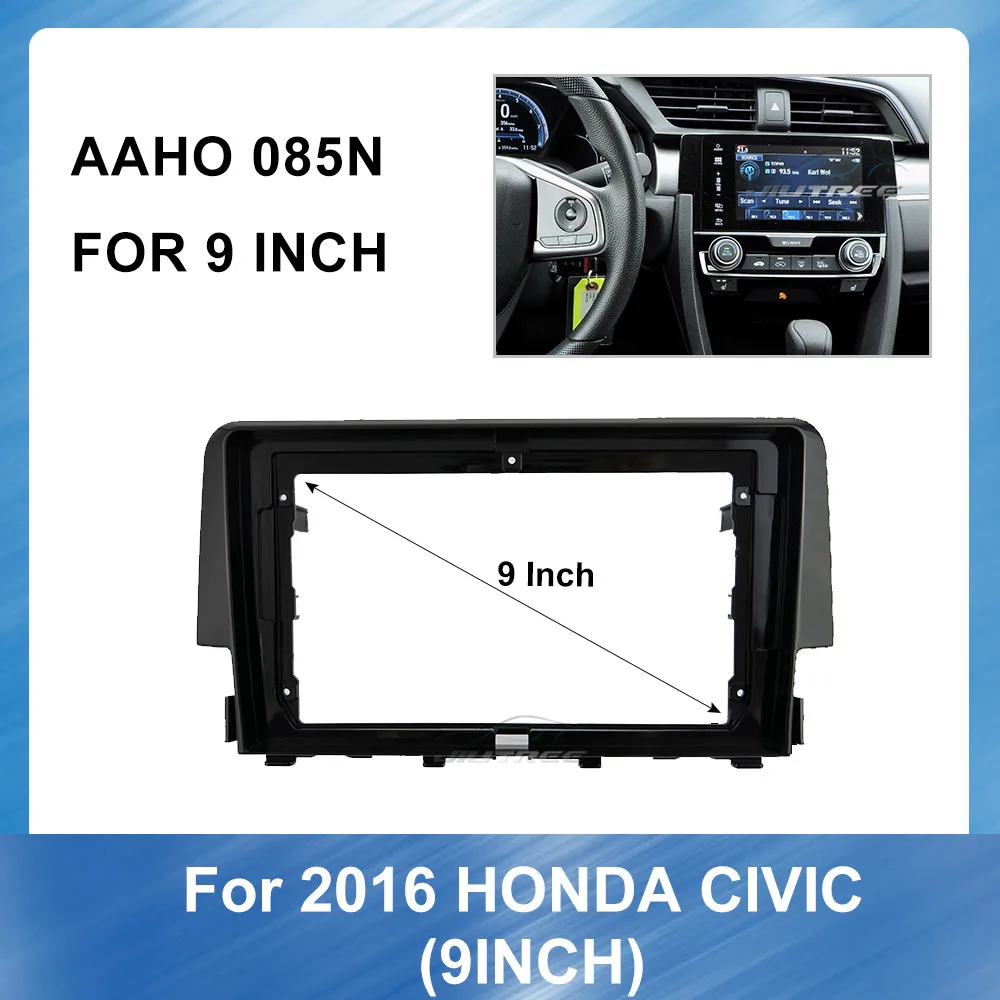 

9 дюймов автомобиля установке DVD рамка для HONDA CIVIC 2016 с аварийный светильник плата Dvd рама Панель крепление на приборную панель Установка
