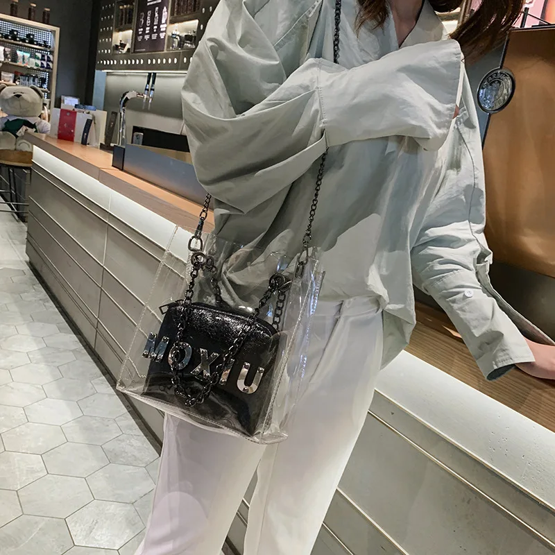 Летняя Прозрачная женская 2018 новая Корейская версия яркая пленка для матери