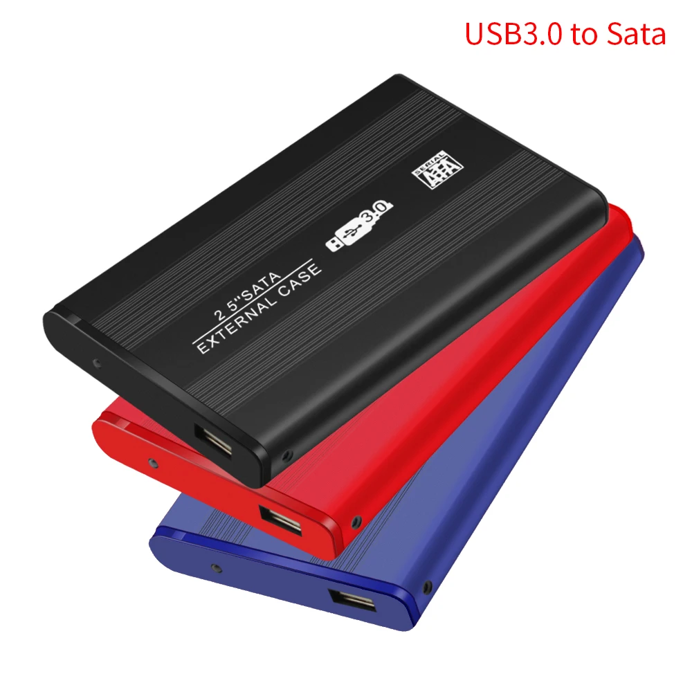TISHRIC External Hard Drive Box HDD Case 7mm 9mm Sata to USB Optibay Caddy Hard Drive Enclosure 2.5 Hard Disk Box SSD HDD Box