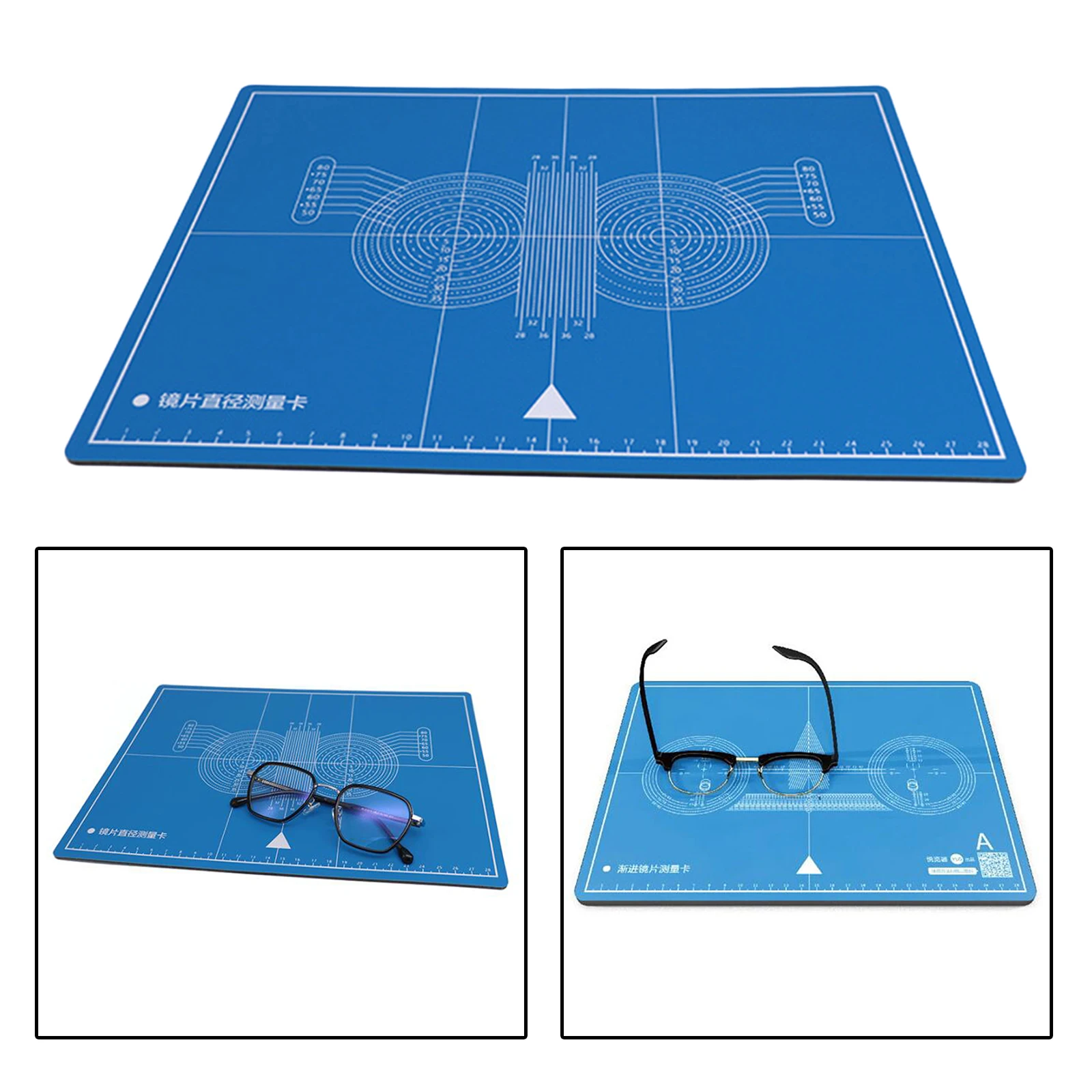 

Double Side Glasses Frame Adjustment Lens Diameter Measurement Test Card