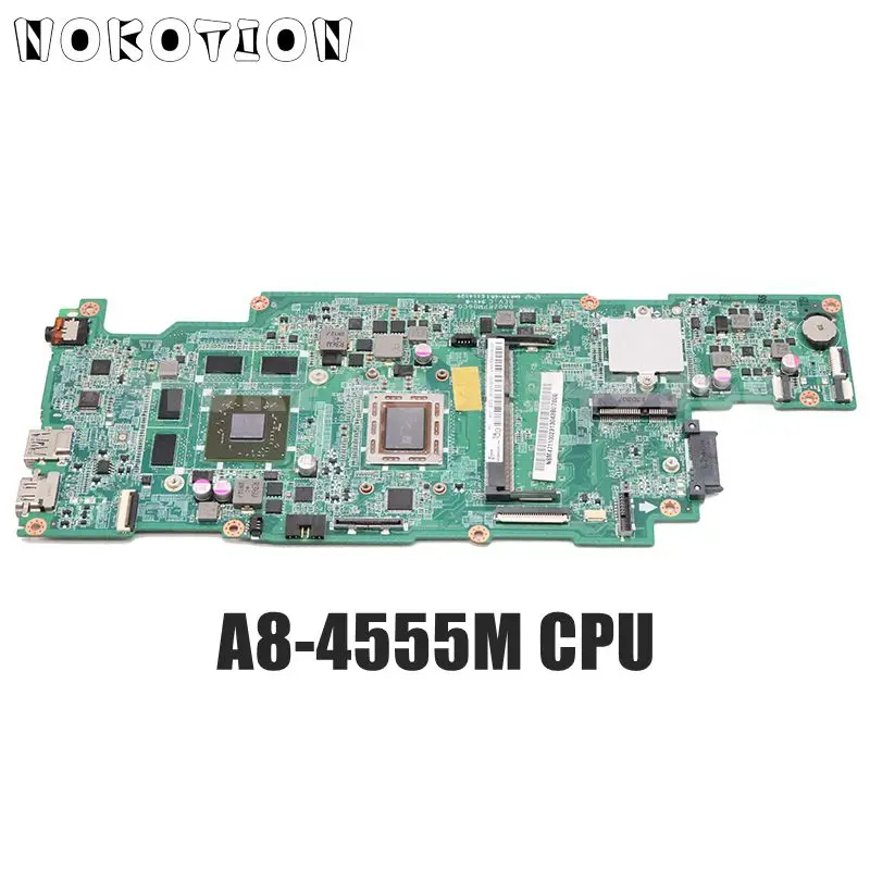 Verkaufen NOKOTION Für Acer ASPIRE V5-551 V5-551G Laptop Motherboard NBM4711002 NB. M4711.002 DA0ZRPMB6C0 A8-4555M CPU DDR3 HD7650M Getestet