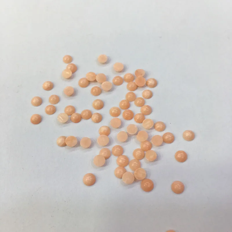 10 шт. хит продаж полукруглый коралловый кабошон 4 мм камень бисер для