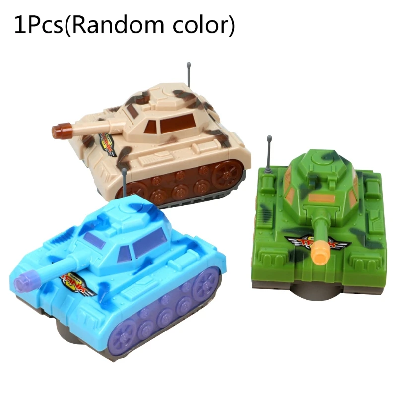 

Mini Electric Toy Tank Model Flashing LED Light Music Sound Light-up Vehicles for Children Kids Gift