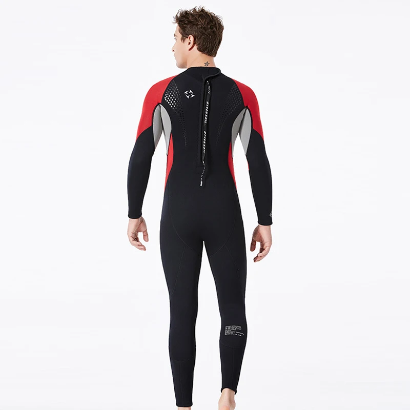 Цельный неопреновый гидрокостюм 3 мм мужской костюм для дайвинга с аквалангом