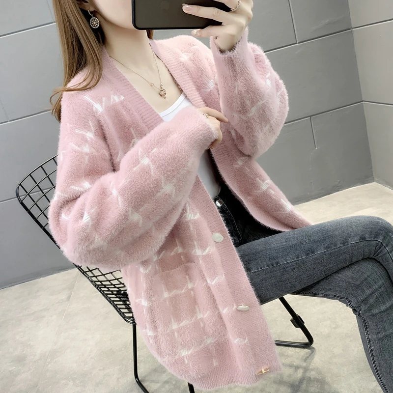 

Кардиган вязаный клетчатый с карманами номер 2 [214344] 55