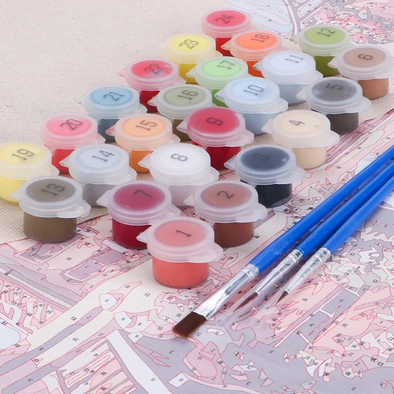 

Fire Red Flower Sea DIY Painting By Numbers Drawing Kits Digital Oil Painting Artcraft Home Decor Unique DIY Gifts Color Canvas