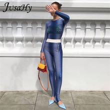 Juahy-conjunto de 2 piezas con estampado de lunares y2k para mujer...