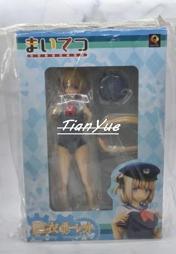 

Anime Q-six My Railroad Hinai Paulette swimsuit Blue ver. Figure Girls Doll Toys 25cm