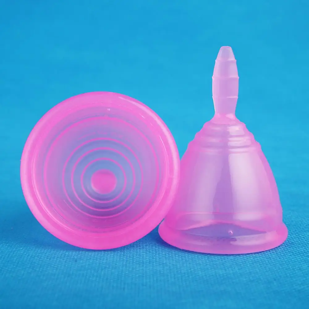 

Menstrual Cup Reusable with Storage Case Leak-proof Medical Grade Silicone Women Feminine Hygiene Women Lady Period Size S M L