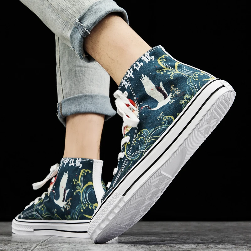 GOODSTUS/Мужская парусиновая обувь в китайском стиле Удобная дышащая для влюбленных