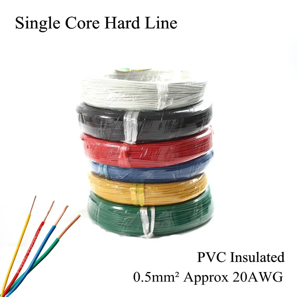 20AWG BV 0 5 мм² одножильный жесткий провод изолированный Электрический из ПВХ