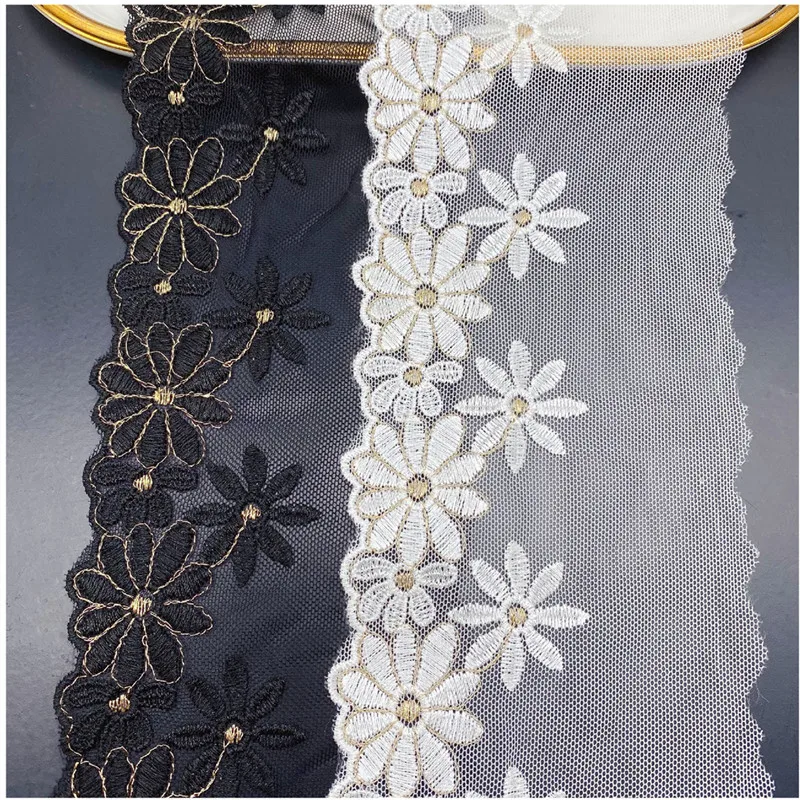

10 ярдов, сетчатая вышивка, кружевная ткань с золотой нитью, «сделай сам», свадебное платье, одежда, аксессуары для одежды