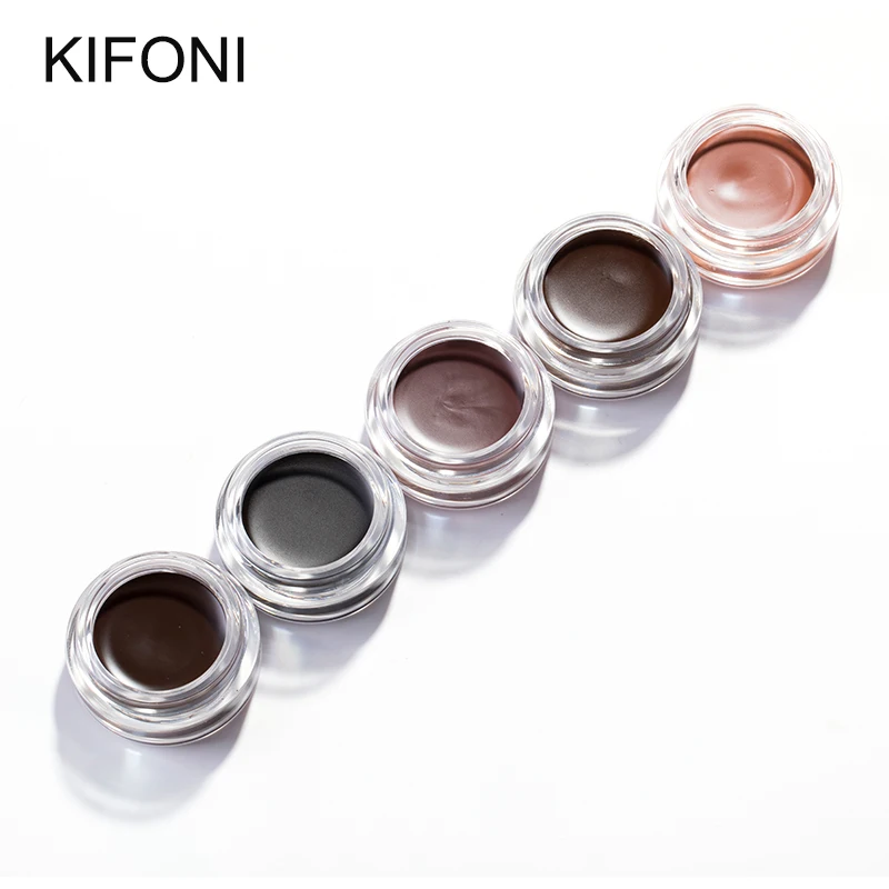 Гель краска для бровей 5 цветов водостойкие тени долговечный оттенок макияж