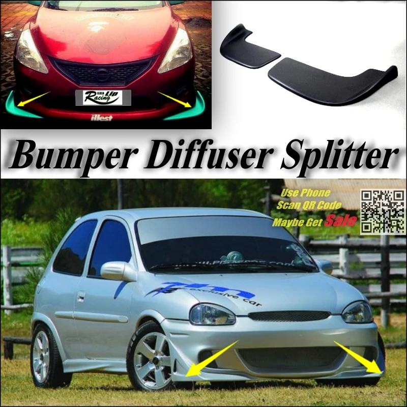 

Автомобильный Разветвитель диффузор бампер утка губа ДЛЯ Chevrolet Corsa Набор для тюнинга кузова/передний дефлектор автомобильный клапан ребро уменьшить смену