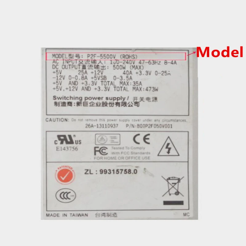 

New Original PSU For Zippy Emacs 473W Switching Power Supply P2H-5400V