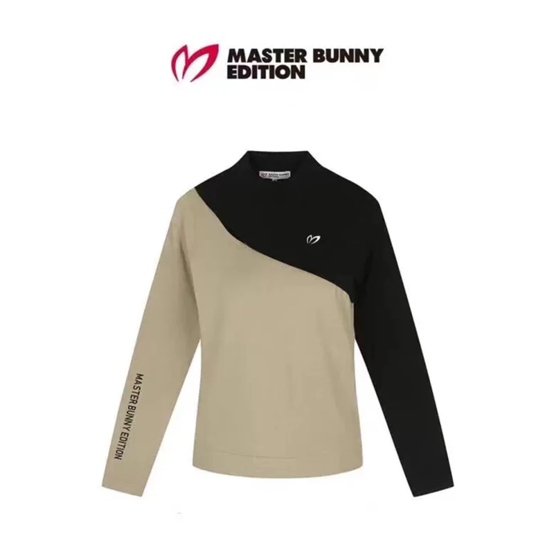 

Korea Original Golf Clothing Female Autumn and Winter Models Slim Rabbit Cashmere Knitted Long-sleeved Sweater