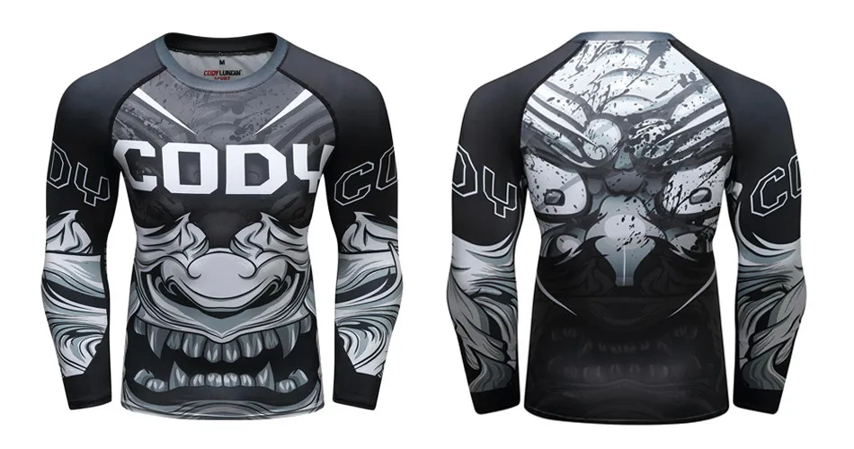 Футболка MMA herren rashguard jiu jitsu bjj футболка Langarm фитнес Муай Тай Бокс спортивный пуловер Рашгард MMA boxen Jersey