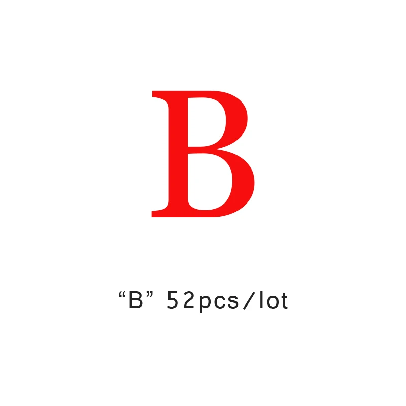 B YHBZRET 52pcs 10mm Square Wooden Beads Alphabet Letter Spacer Loose Bead Jewelry for Making Wooden Bracelet DIY accessories - Цвет: B