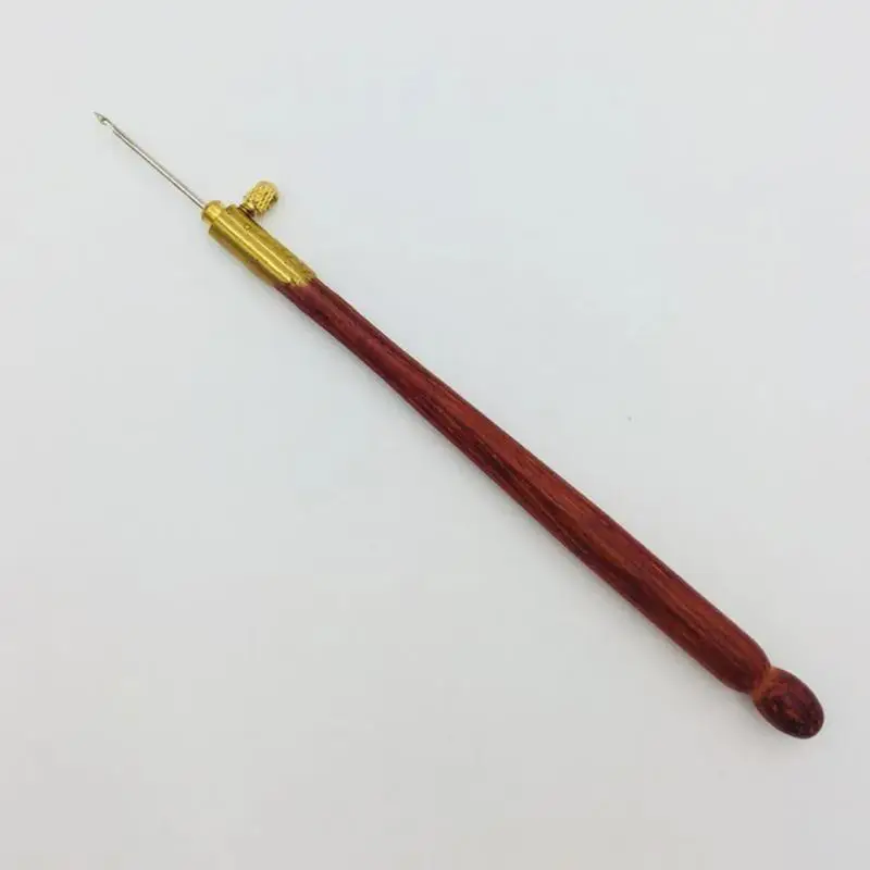 Легкий DIY тамбурный крючок с 3 иглами деревянная ручка Бисероплетение обруч Ремесло Вышивка французский прочный металл вязание