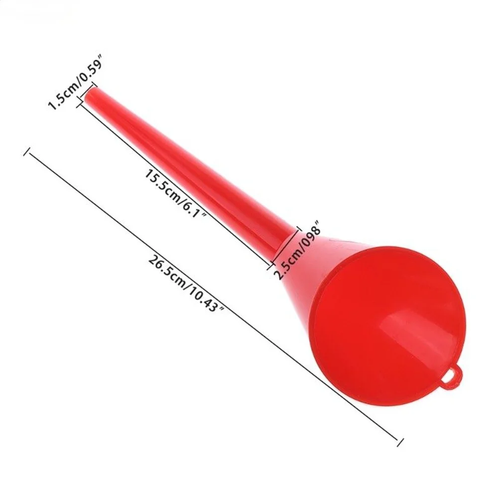 

Multi-function Red/Yellow Motorcycle Car Long Mouth Funnel Engine Machine Funnel Fueling Funnel Gasoline Oil Diesel Additive