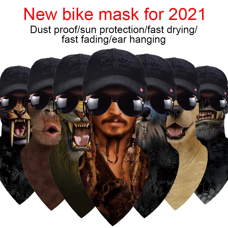 

Unisex Seamless Outdoor Seamless Riding Mask Neck Protection Mask Unisex Motorcycle Earmuffs Headband Magic Scarf Neck Tube