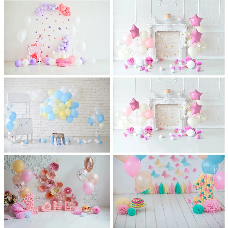 

SHUOZHIKE Children Birthday Photography Backdrops Baby Newborn Photo Background Party Studio Photocalls Props 21318 ET-41