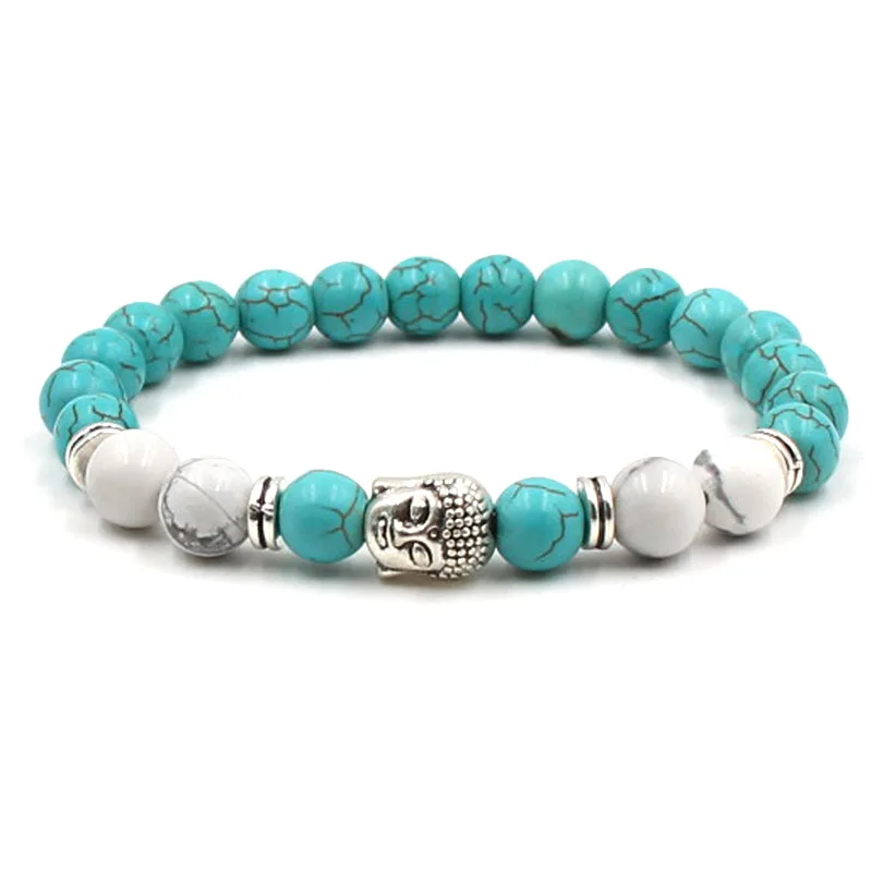 Модный браслет из натурального камня для мужчин бусин Будды Императорского с