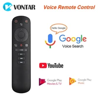 g50s voice remote control gyroscope 2 4ghz wireless mini kyeboard air mouse g50 microphone ir learning for android tv box x3 pro