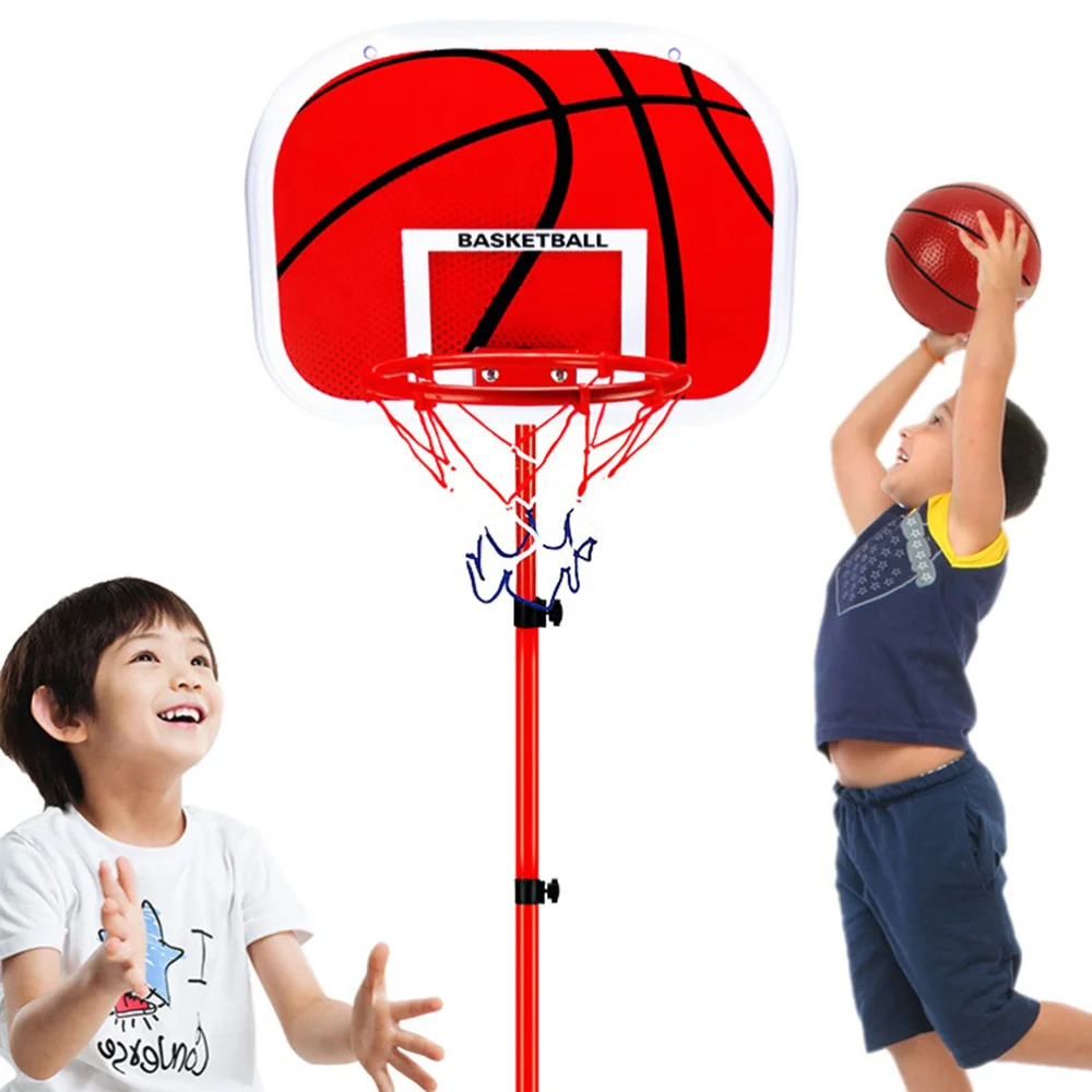 

Children's Basketball Set Racks Stand Metal Training Shot Indoor Outdoor Sports Lifting Basketball Frame - 2.1m (Red)