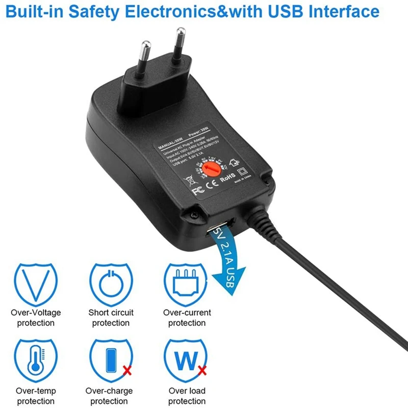 Адаптер переменного/постоянного тока 30 Вт импульсный источник питания с