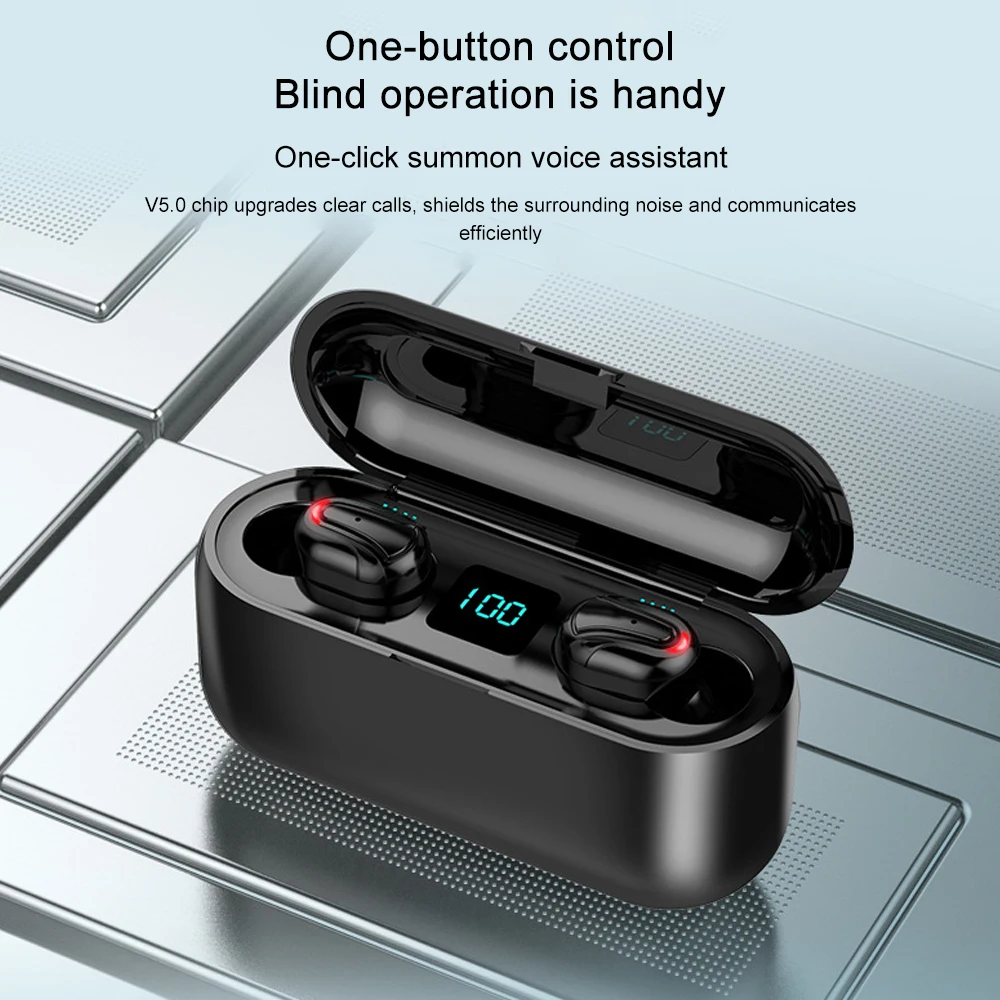Q32 tws Bluetooth наушники спортивные Blutooth 5,0 Беспроводная гарнитура Blutooth с микрофоном наушники Handsfree вкладыши Наушники с зарядным устройством 2000 мАч Внешний аккумулятор беспроводная гарнитура PK GT1 F9