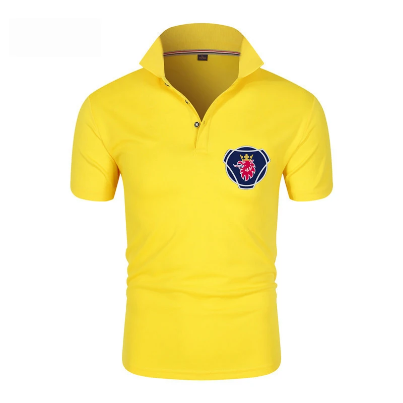

2021 Summer New Men's Polo Shirt Solid Color Fashion Casual Cotton Short Sleeve Polo Shirt Men's Business Work POLO Shirt