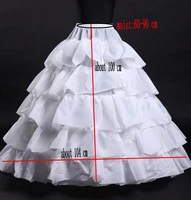 petticoat for wedding dresses 5 layers women underskirt white black jupon crinoline hoop skirt