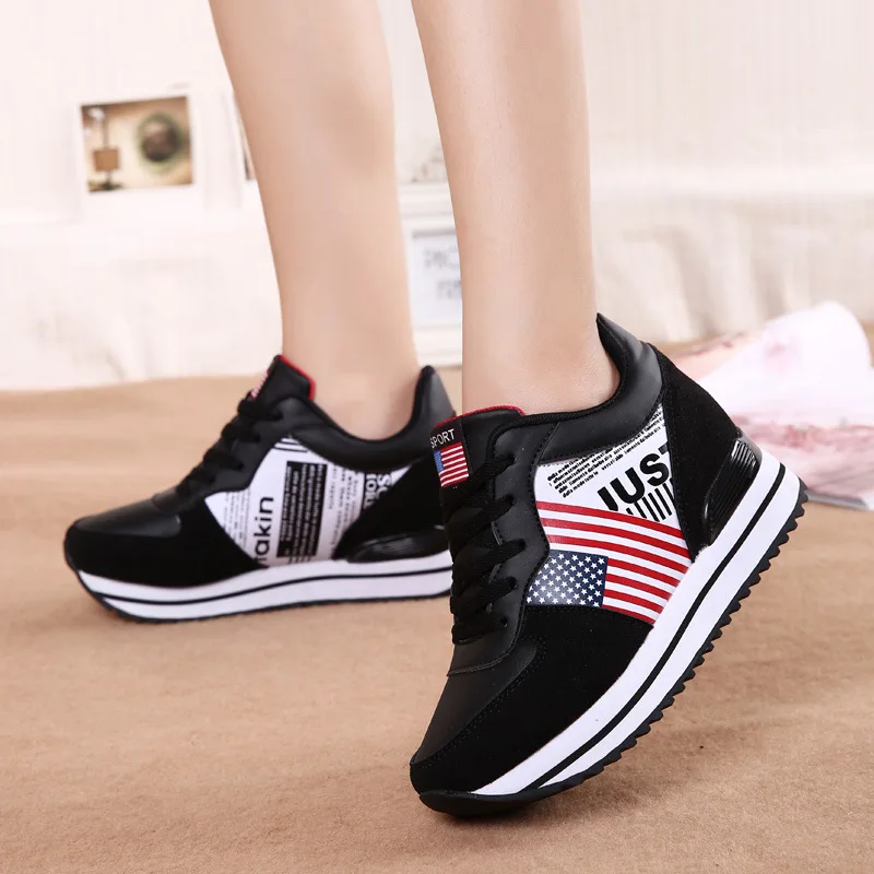 

Summer Korean version of women's shoes 8-10cm sneakers female running shoes students leisure travel breathable mesh single shoes
