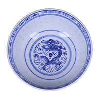 1pcs chinese style ceramic bowl tableware blue and white porcelain china art rice bowls kitchen dinnerware food container