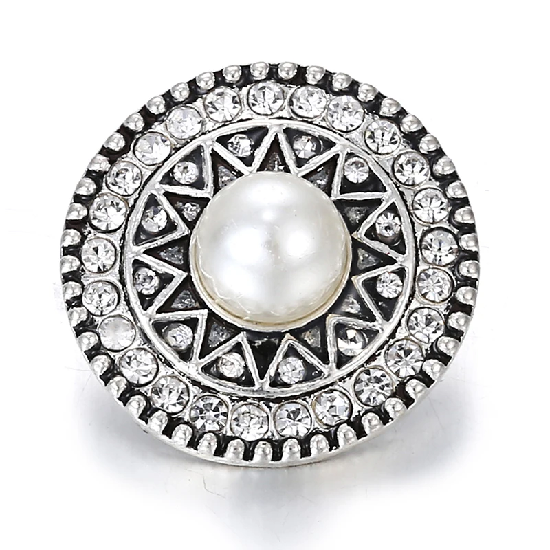 6 шт./лот новые ювелирные изделия с кнопками смешанный белый горный хрусталь