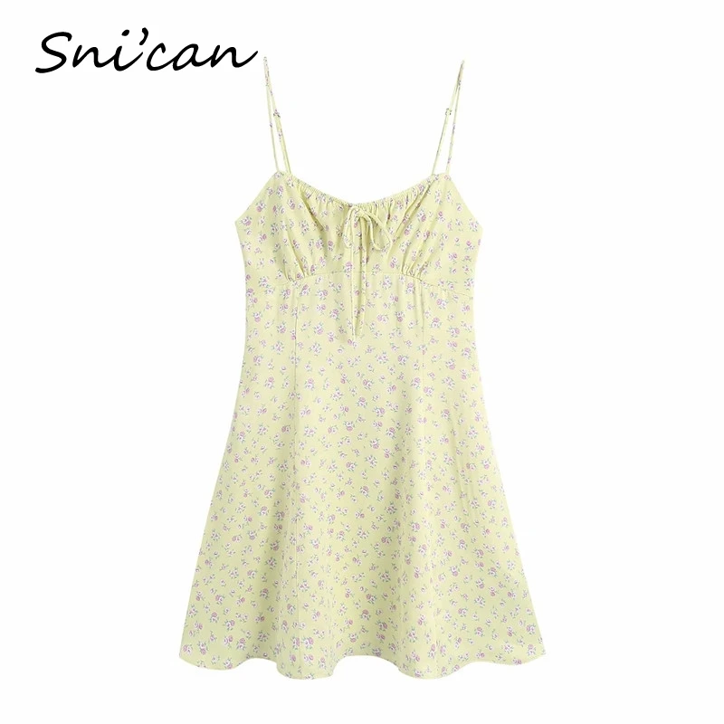 Женское атласное платье на бретельках Za летнее без рукавов бретельках-спагетти с