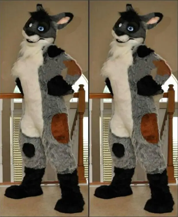 Наряд для вечеринки на Хэллоуин Рождество день рождения пушистый костюм длинный