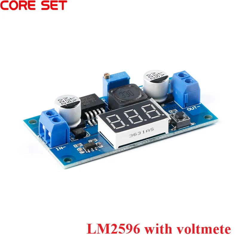 Регулируемый регулятор напряжения LM2596 DC/DC 4 0 ~ 40V до 1 25 37V понижающий модуль со