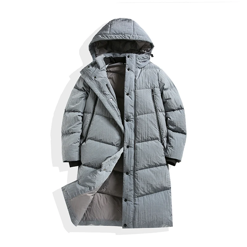 CPTOPSTONEY COMPANY  Winter new mens long windbreaker down jacket fashion brand high quality jacket Heated puff jacket